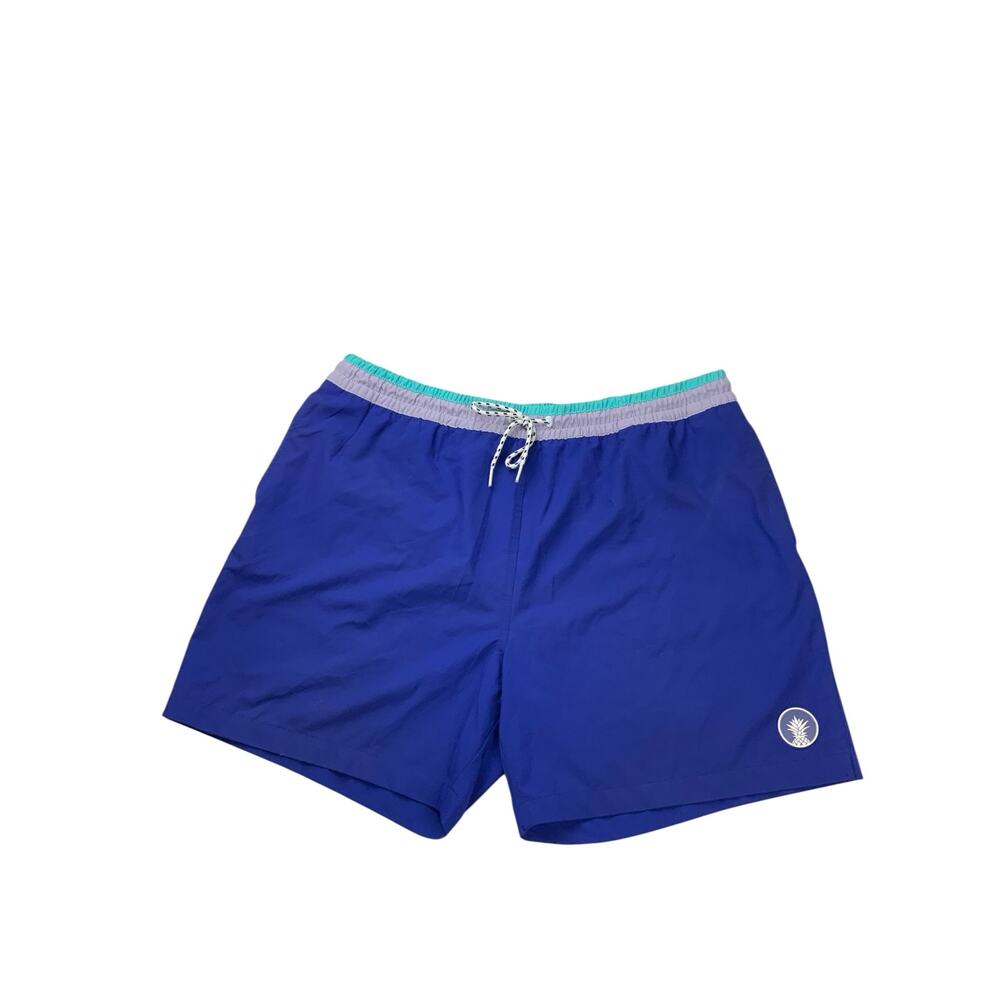 Chubbies Swim Trunks XXL Blue 5.5 Inseam Lined Mens Beach Shorts Retro